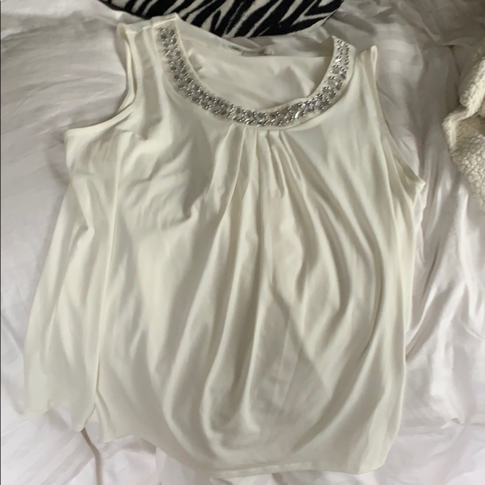 white dress tank